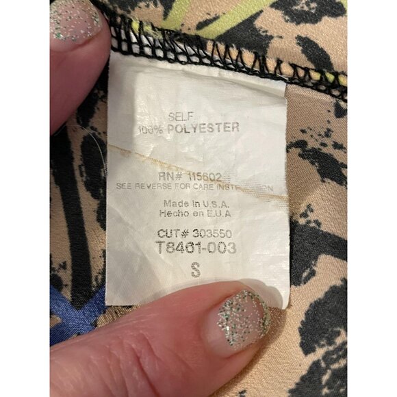 LUSH Cheetah Print Tank - Open Back scoop neck 80's - Picture 7 of 7